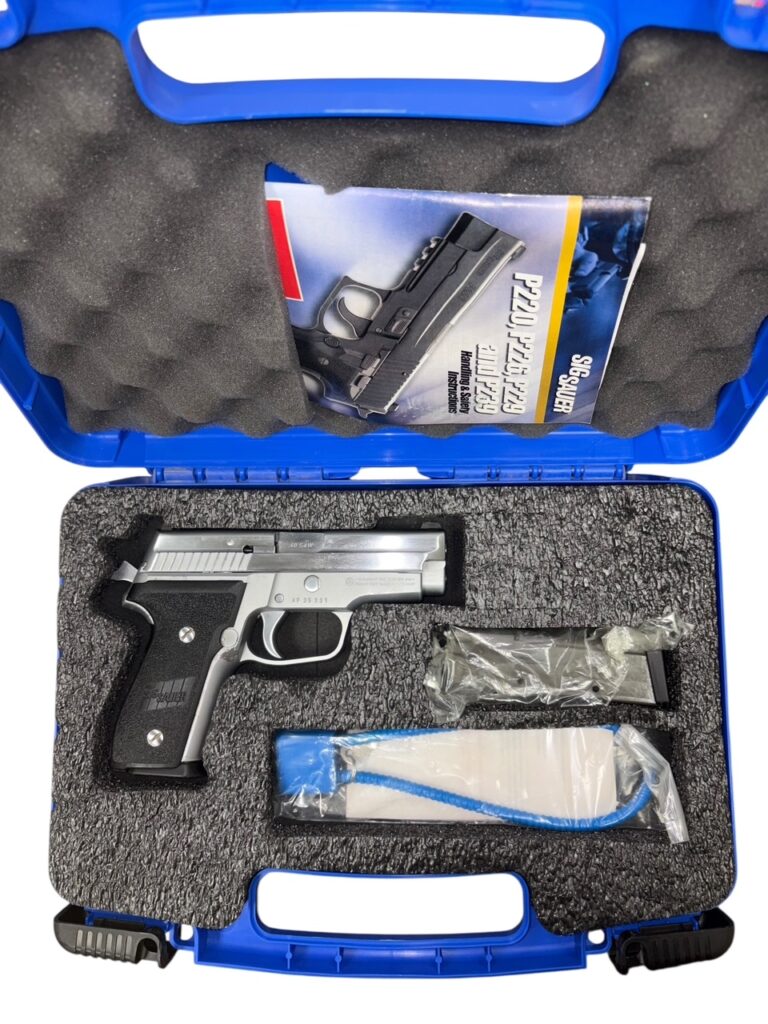 Used SIG Sauer P229 Stainless .40 S&W – Factory Case, Two Magazines