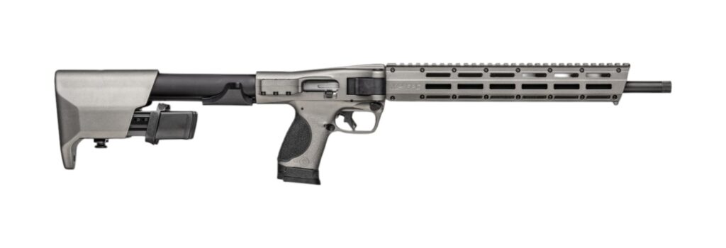 Smith & Wesson M&P FPC 9mm Folding PCC Formulated Grey 16″ Threaded Barrel 14173