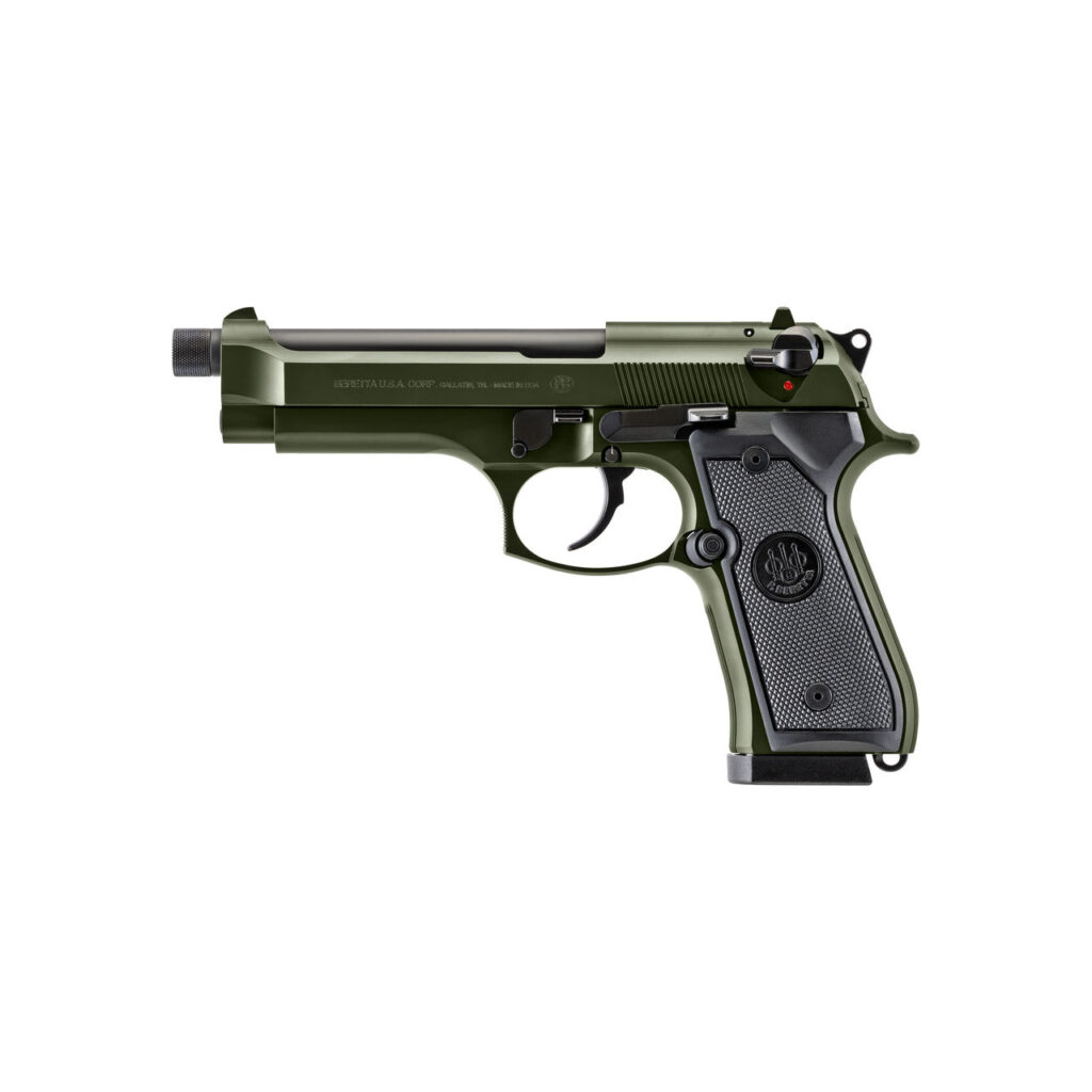 Beretta 92FS Full Size 9mm 18+1 Threaded Barrel OD Green G J92F300GRTB18