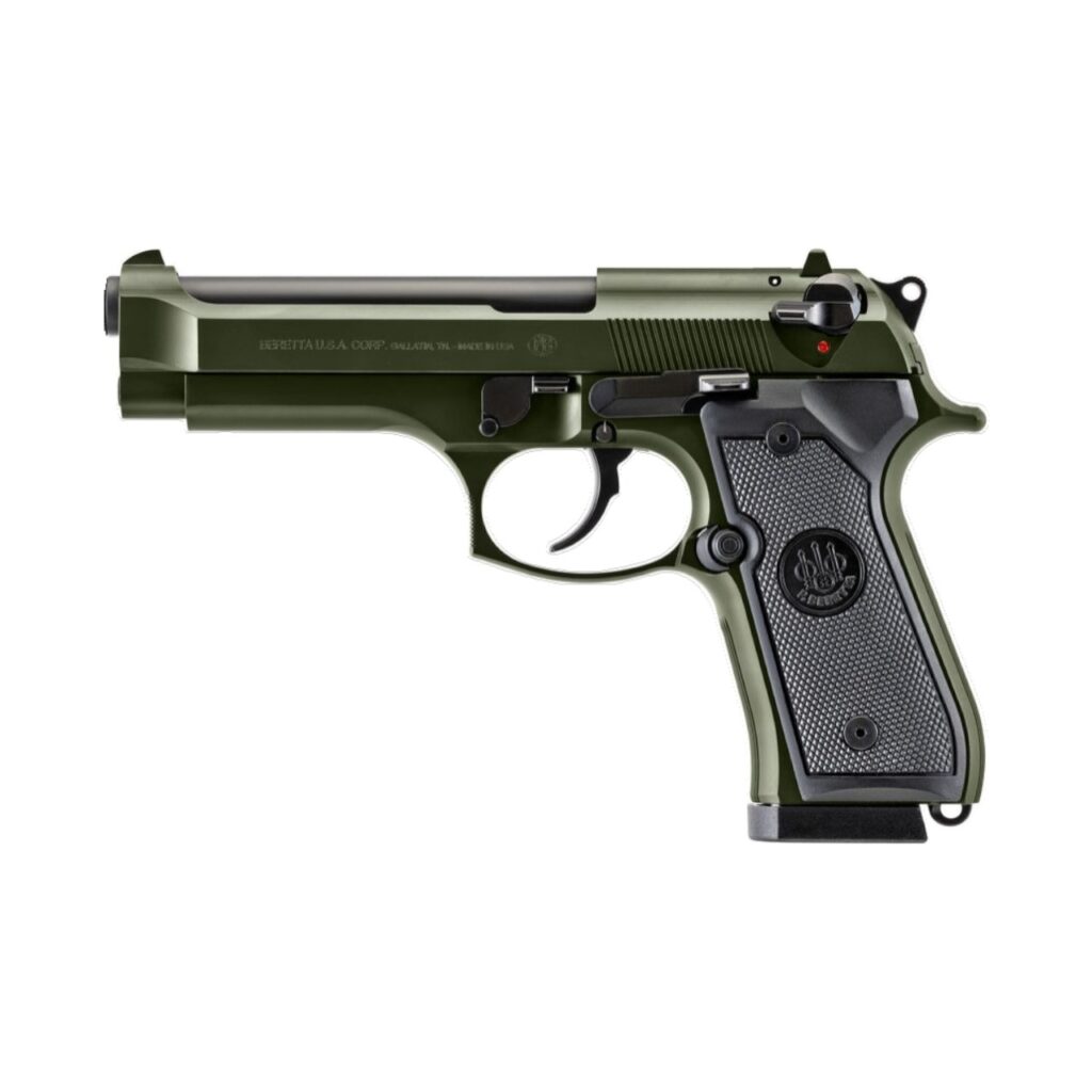 Beretta 92FS Full Size 9mm 10+1 OD Green G J92F300GR10