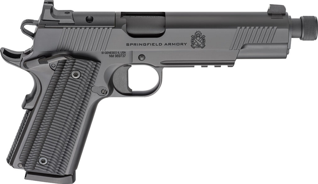 Springfield 1911 Operator 45 ACP Optics Ready AOS Blackout Threaded Barrel POT9240AOS