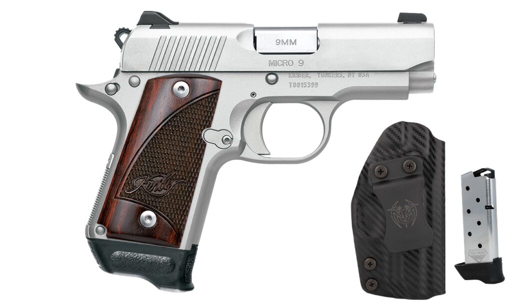 Kimber Micro9 9mm Stainless RTC Bundle W/ Holster 7 Round Capacity Micro 9 3300255