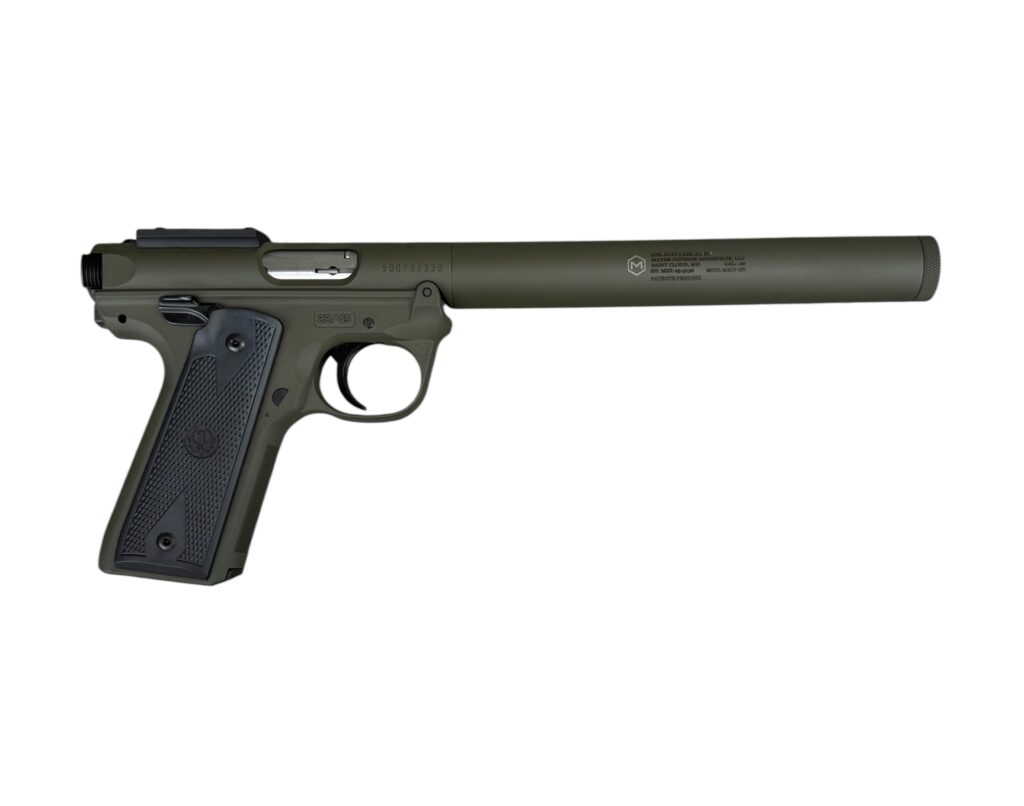Maxim Ruger Mark IV 22/45 22 LR Integral Silencer / Suppressor Combo OD Green MKIV-SD MXM-49209