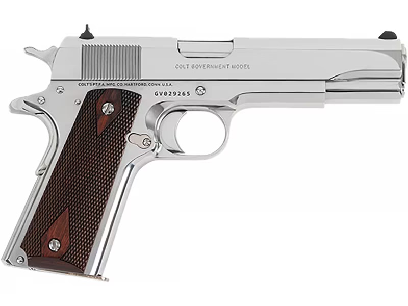 Colt 1911 Government 38 Super Polished Bright Stainless 1991 O1911C-BS38