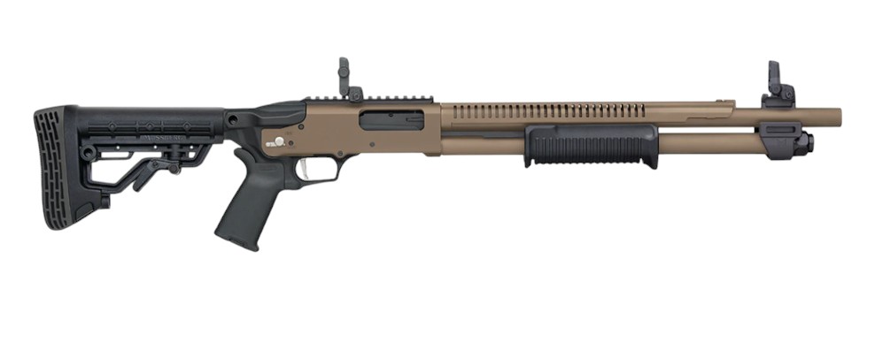 Mossberg 590R 12 Ga Pump Action 18″ Barrel Adjustable Stock 6-Shot FDE 50758