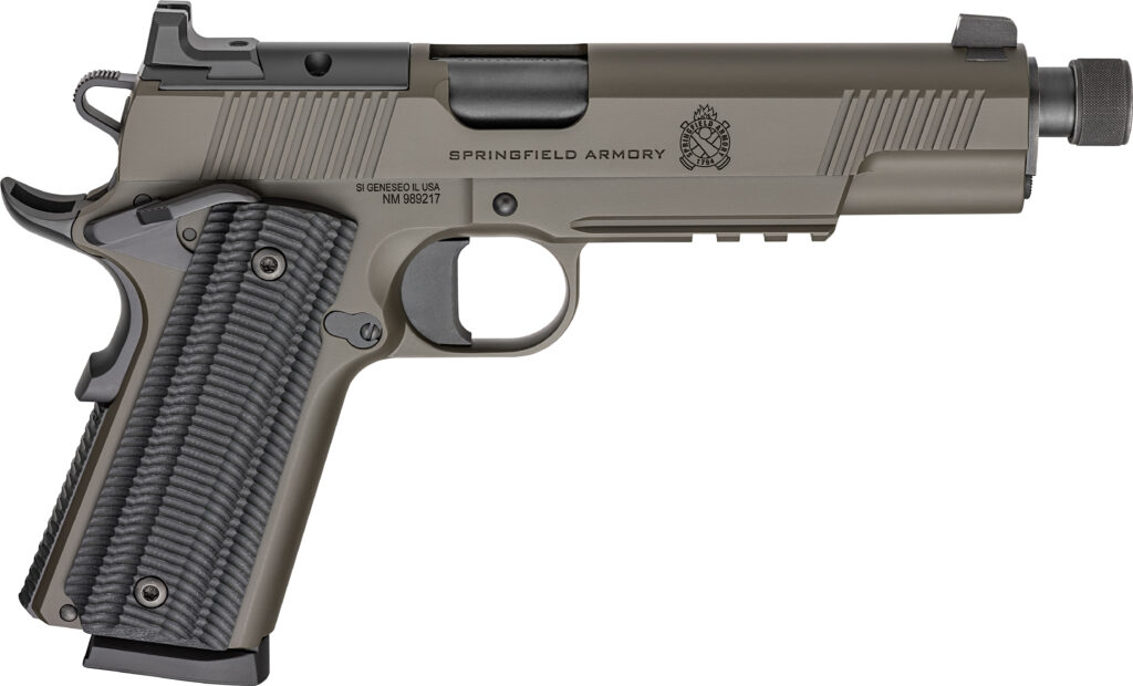 Springfield 1911 Operator 45 ACP Optics Ready AOS OD Green Threaded Barrel POT9230GAOS