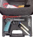 CZ Shadow 2 Optics Ready 9mm – Black Poly Frame, Blue Grips, 3 Mags, Made in USA - View 2
