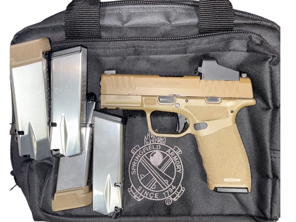 Used Springfield Hellcat Pro 9mm FDE – CT Red Dot, 5 Mags, Optics Ready