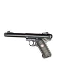 Used Ruger Mark IV Target .22 LR Pistol – Threaded 5.5″ Bull Barrel, Blued Finish, 4 Mags - View 2
