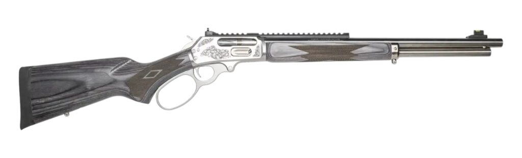 Marlin Model 1895 Grizzly SBL 45-70 Engraved Stainless 19″ Threaded Barrel 1 of 300 CNCMAR4570