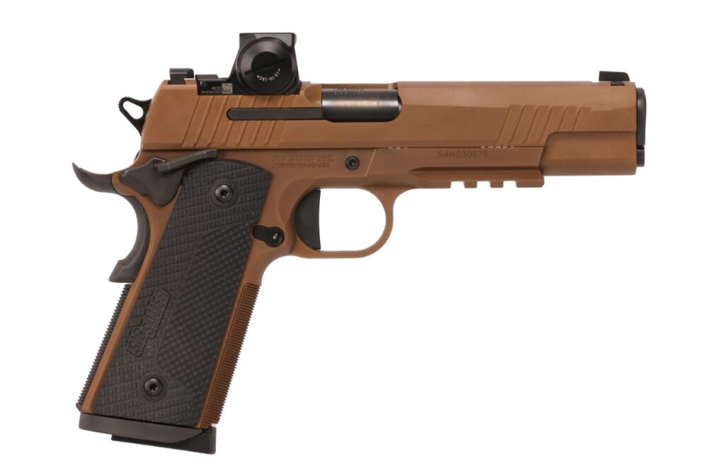 Sig Sauer 1911X 45 ACP 5″ Barrel Coyote W/ Romeo X Red Dot 1911XR-45-CXR3-RXX