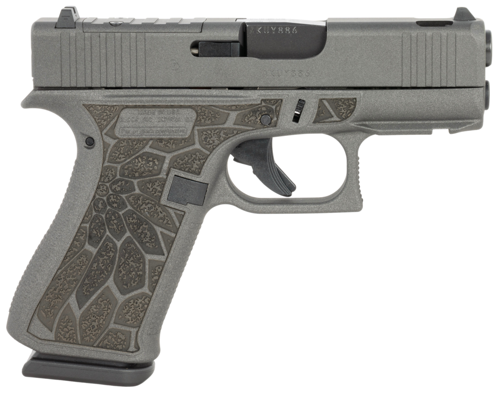 Glock 43X 9mm MOS Ported Cobalt Grey & Textured Grip UX4350204NCRUPCOB