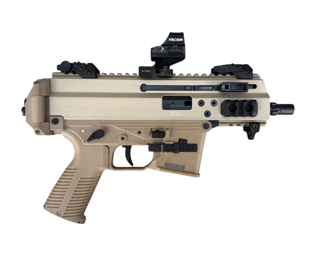 USED B&T Brügger & Thomet APC9K Pro 9mm Tan Glock Pattern W/ Holosun 407CO V2