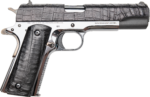 Cnc Firearms CNCGATOR45 Colt Government Gator Sports South Exclusive 45 ACP 7+1 5″ Stainless Match Grade Barrel, Black Alligator Leather Stainless Steel Slide, Black DLC Stainless Steel Frame, Black Alligator Leather Grip - View 2