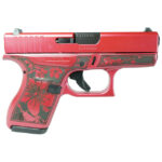 Glock G42 SUB COMPACT .380 ACP 3.2″” 2/6RD MAG USA-Cherry Blossom Engr Medusa Pink - View 1