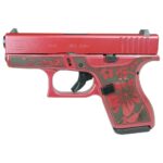Glock G42 SUB COMPACT .380 ACP 3.2″” 2/6RD MAG USA-Cherry Blossom Engr Medusa Pink - View 2