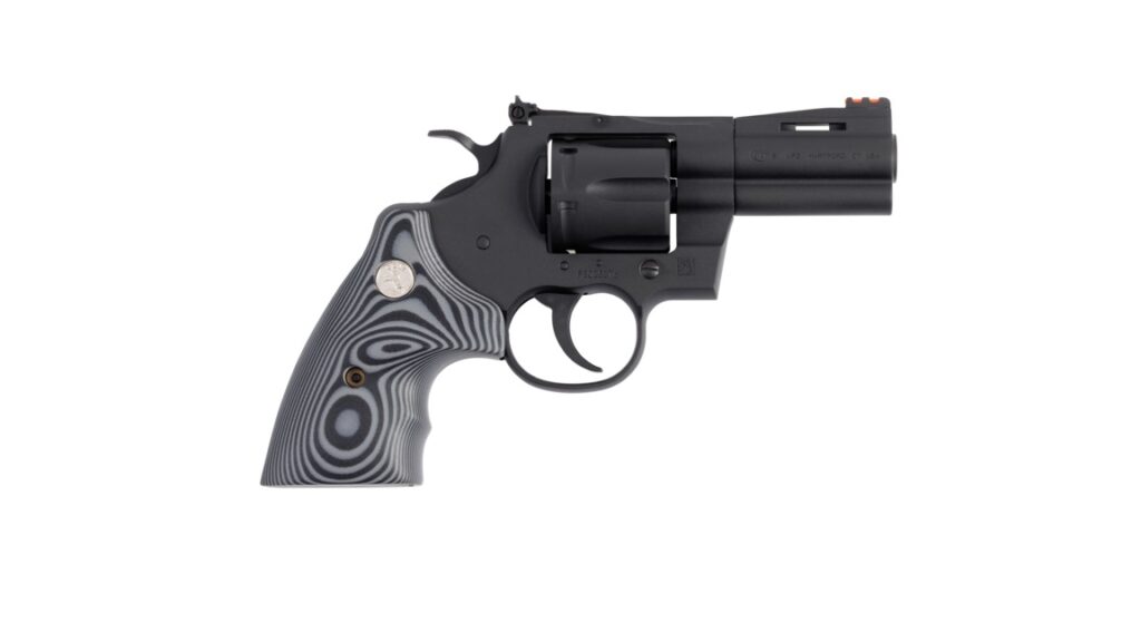 Colt Python 357 Mag Matte Blue 3″ Barrel G10 Grips PYTHON-BM3FO