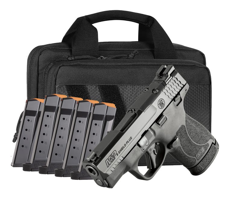 Smith & Wesson Shield Plus 9mm Optics Ready 6- Mag Bundle 14724