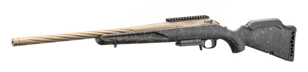 Ruger American Gen 2 Prairie Black Splatter 308 Bronze 20″ Threaded Barrel 3-Rounds 46972