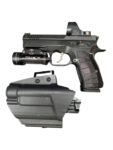 CZ Shadow 2 Compact Optics-Ready — Trijicon SRO, Streamlight TLR-1 HL, Light-Bearing Holster (Bundle) - View 4