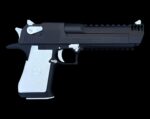 Factory Blem Magnum Research Desert Eagle 44 Mag MK XIX Black & White - View 1