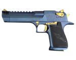 Factory Blem Magnum Research Desert Eagle Mark XIX 50 AE Carbo Blue & Gold DE50CBG-1 - View 5
