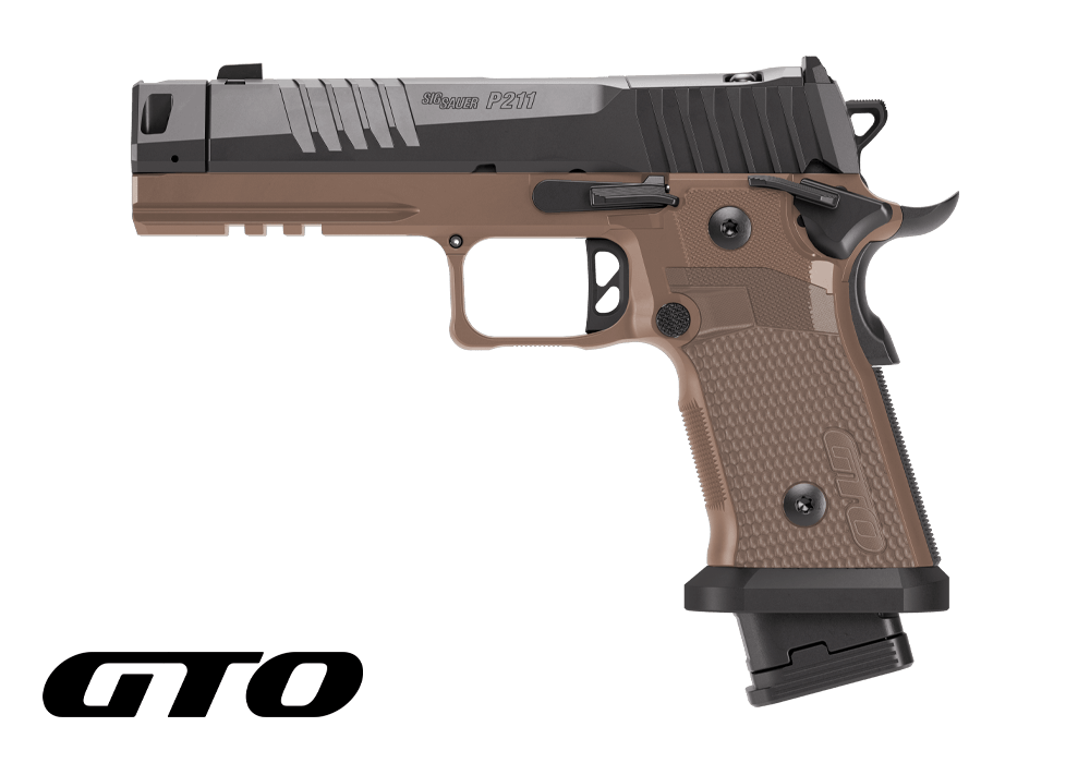 Sig Sauer P211 Combat 9mm SAO Compensator Coyote Tan 23 Rd 211 2011 211F-9-GTO-CBT