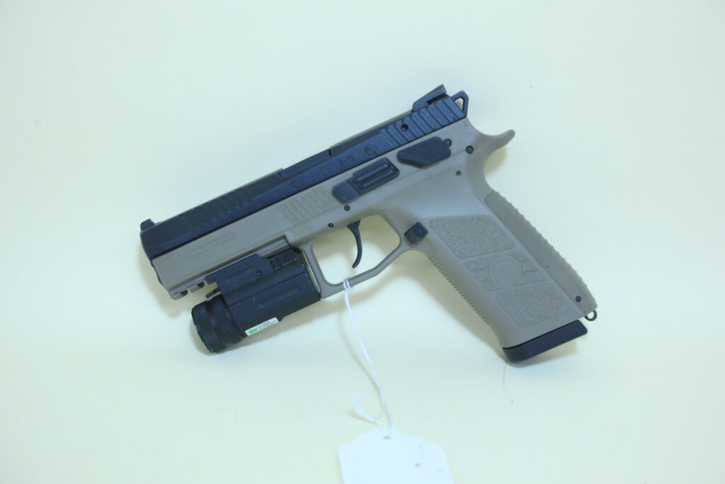 CZ P-09 Full-Size 9mm – FDE Frame w/ NcStar Tactical Light