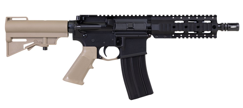 DPMS “Kitty Kat” 300 Blackout 7.5″ Barrel FDE Quad Rail CAR Brace Pistol DP51655227753