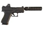 Glock 43X Custom Shark Puppy 9mm W/ Holosun 407K & JK 105 CCX Silencer / Suppressor Combo - View 2