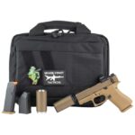 Glock 43X 9mm FDE W/ Holosun 407K & Hush Puppy Project Model 2 Silencer / Suppressor Combo - View 2