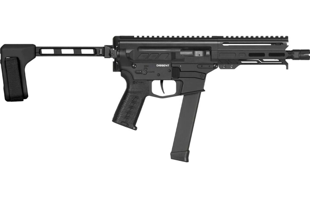 CMMG Dissent MKGS 9mm 6.5″ Barrel W Brace Armor Black 99A660F-AB