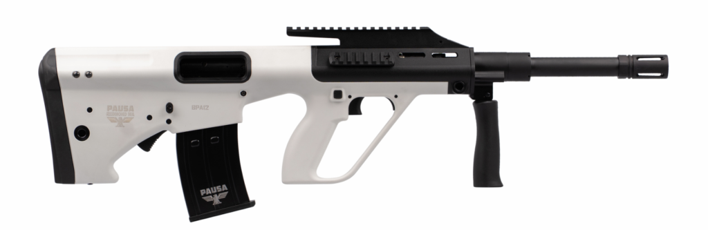 Panzer Arms BPA-12 12 Ga Semi Auto 18″ Barrel Bullpup Alpine White AUG BPA12-WT