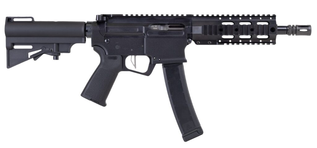 DPMS Kitty Kat 9mm A4 Slick Side Quad Rail 8″ Barrel SBA3 Brace CZ Mag Pattern DP51655221916