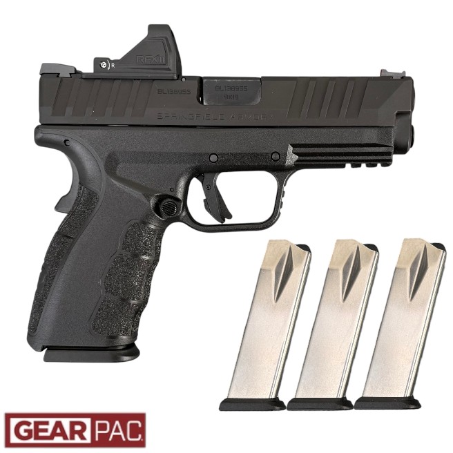 Springfield XD Mod 4 9mm 4″ Barrel Gear Pac 4- Mags XDDG9101B-M4-PAC