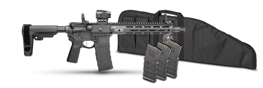 Springfield Saint Victor V2 556 NATO 11.5″ Barrel SBA3 Viridian Green Dot Gear Pac STV9115556BPV2-PAC