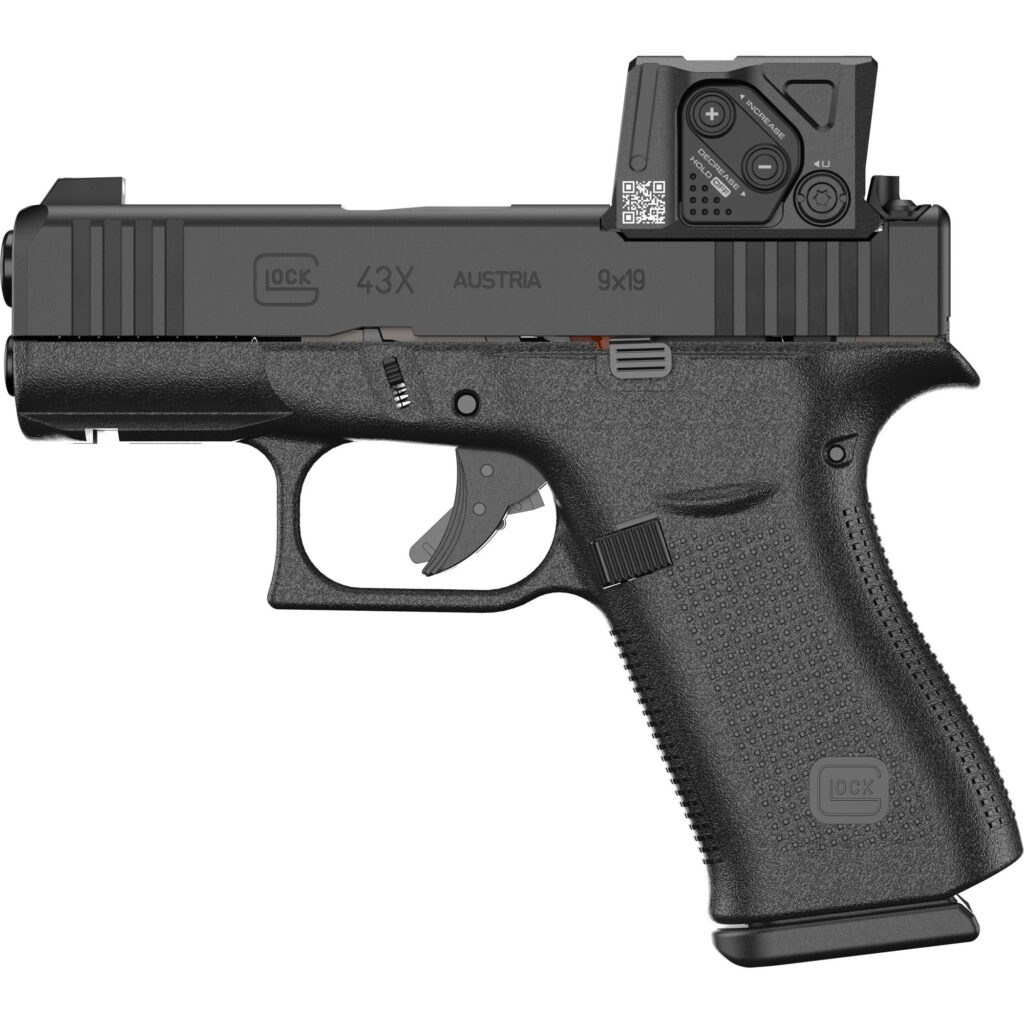 Glock 43X MOS 9mm 3.4″ Barrel 15-Rounds w/ Aimpoint COA PX4350B03FRMOS8A4