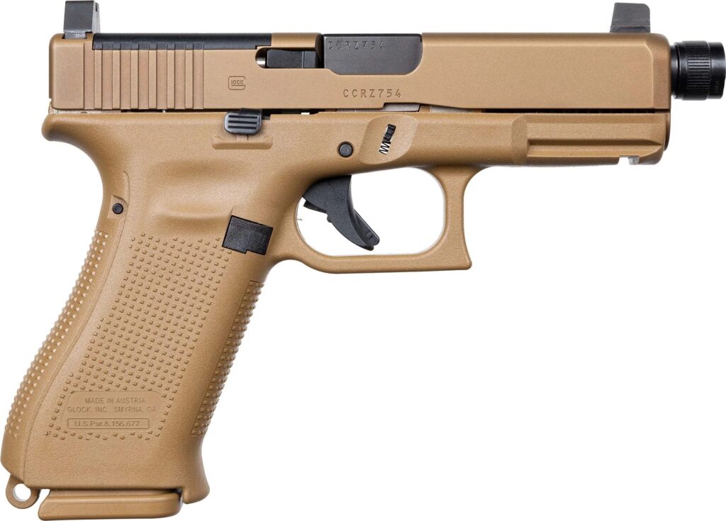 Glock 19XV 9mm FDE MOS Threaded Barrel 19 Round Capacity PV1950S03XMOSTB