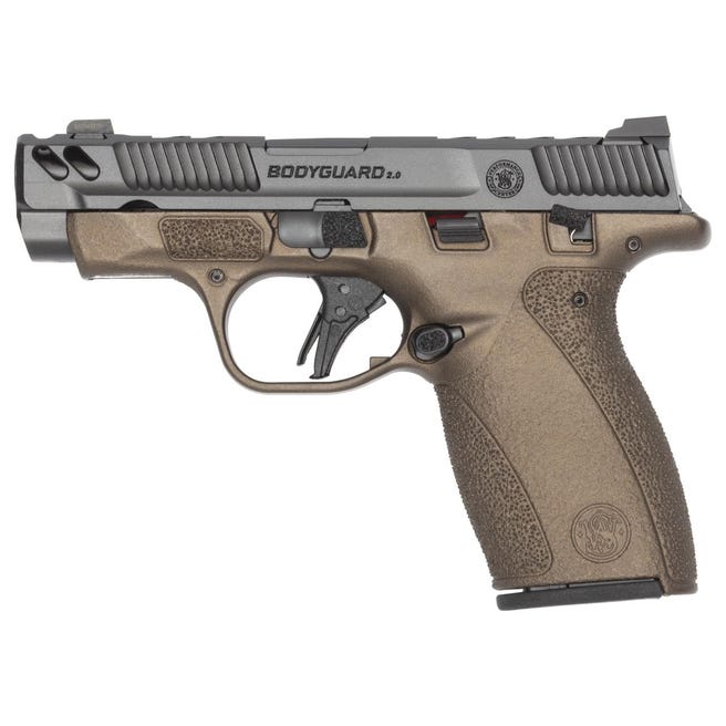 Smith & Wesson M&P Bodyguard 2.0 380 ACP Performance Center Carry Comp Thumb Safety Burnt Bronze 14846