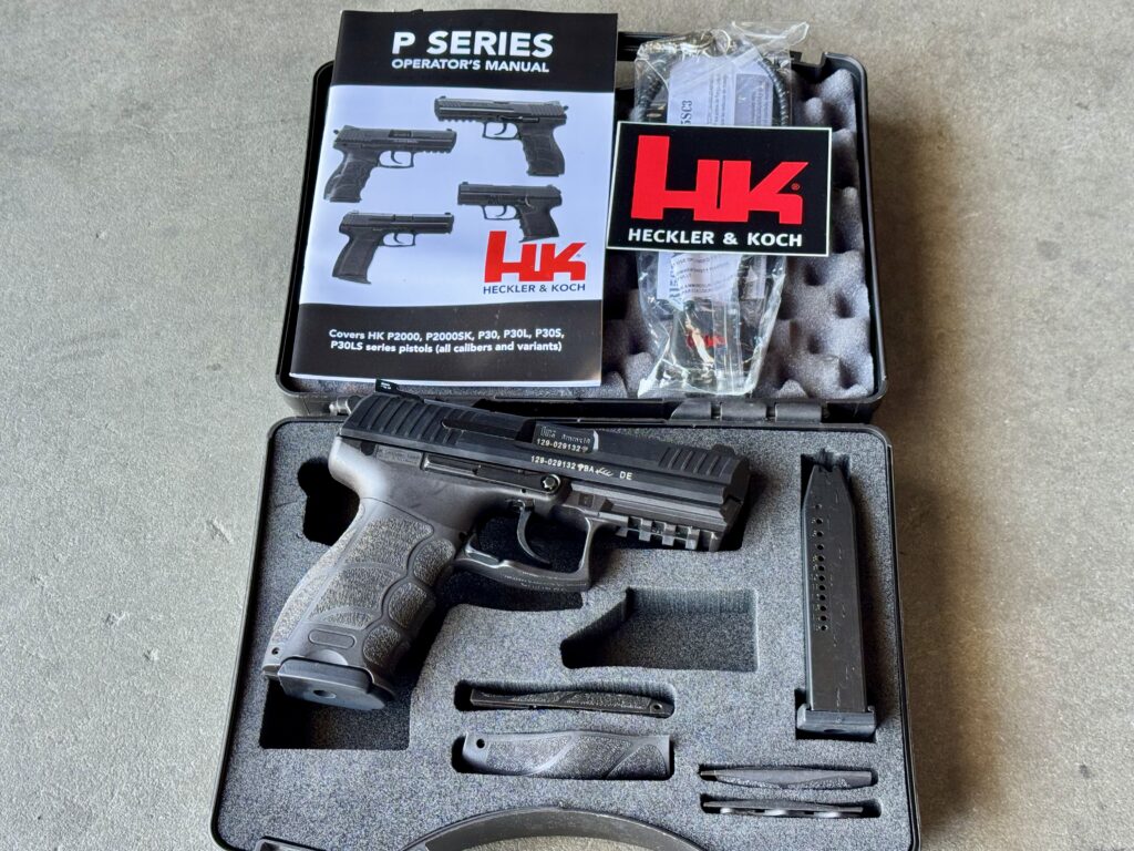 Heckler & Koch HK P30 V3 9mm 3.86″ Trijicon Night Sights Original Case