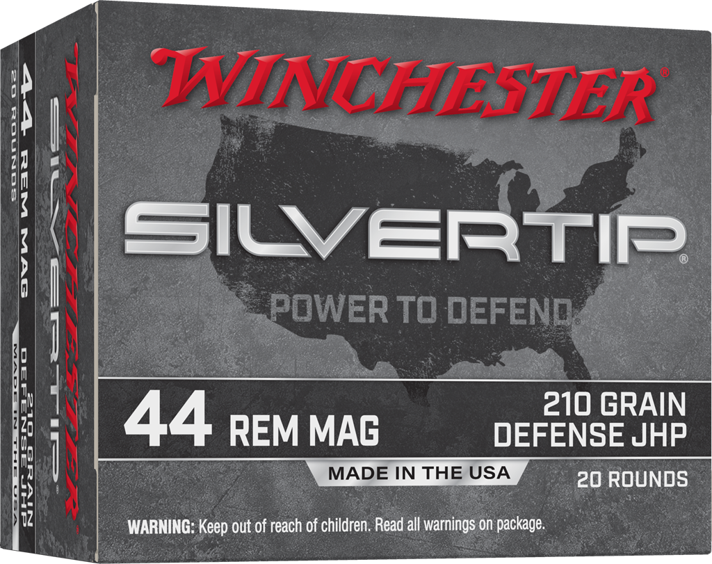 Winchester Silvertip 44 Magnum Ammo 210 grain JHP Case of 200 Rounds W44MST