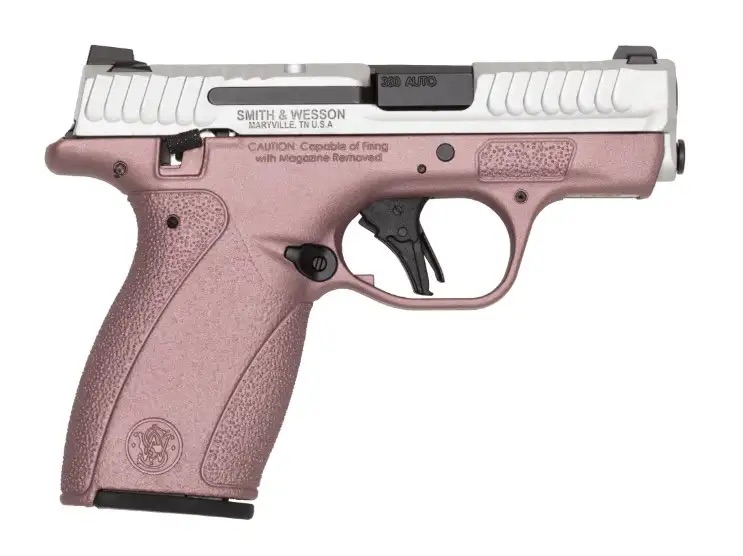 Smith & Wesson M&P Bodyguard 2.0 380 ACP Blush & Silver 12 Round Capacity Thumb Safety 14615