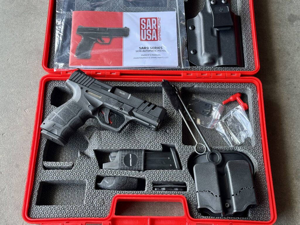 SAR Arms SAR9CX 9mm 4″ 15rd SAR9 SAR9C X Original Case