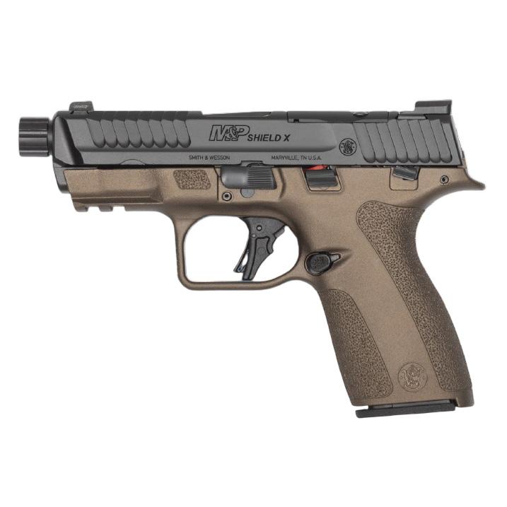 Smith & Wesson Shield X Midnight Bronze Threaded Barrel 15 Rd Thumb Safety 14852