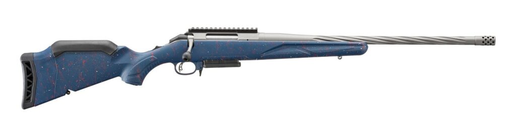 Ruger American Gen 2 250th Anniversary 308 Liberty Blue 20″ Threaded Barrel 3-Rounds 56931
