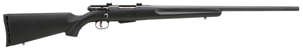Savage Arms 19156 25 Walking Varminter Full Size 204 Ruger 4+1 22″ Matte Black Heavy Barrel, Matte Black Carbon Steel Receiver Drilled & Tapped, Matte Black Fixed Varmint Synthetic Stock, Right Hand
