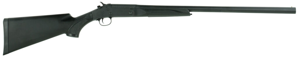 Stevens 22557 301  12 Gauge Break Open 3″ 1rd 26″ Matte Black Single Shot Barrel, Matte Black Carbon Steel Receiver, Fixed Matte Black Synthetic Stock, Ambidextrous