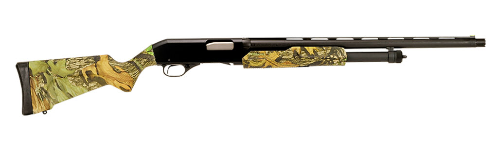 Stevens 22564 320 Field Compact 12 Gauge Pump 3″ 5+1 22″ Matte Black Vent Rib Barrel, Matte Black Aluminum Drilled & Tapped Receiver, Fixed Mossy Oak Obsession Synthetic Stock, Ambidextrous