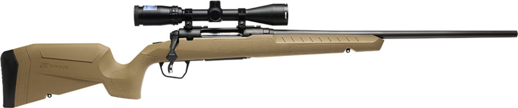 Savage Arms 32170 Axis 2 XP Combo 30-06 Springfield 4+1 22″ Black Sporter Barrel, Black Drilled & Tapped Steel Receiver, Fixed Flat Dark Earth Synthetic Stock, Right Hand, Boresighted 3-9×40
