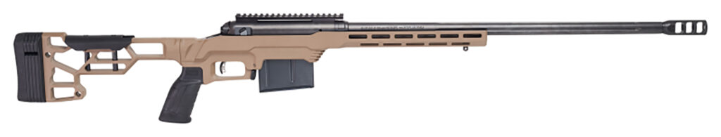 Savage Arms 57697 110 Precision 300 Win Mag 5+1 24″, Matte Black Rec/Barrel, Flat Dark Earth Cerakote MDT LSS XL Chassis, Polymer Grip, Left Hand